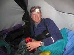 Justin - my tent mate for 12 days...