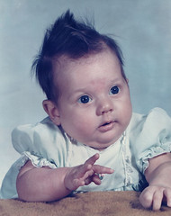 me, at 6 weeks (feb 1974)