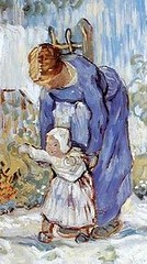 First Steps by Vincent Van Gogh