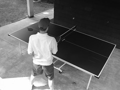 David plays Ping-Pong