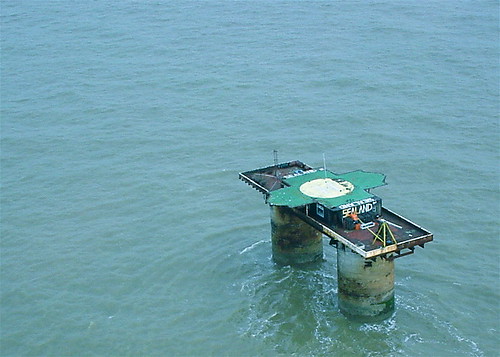 Principality of Sealand viewed from above.