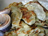 Korean dumpling and omelette